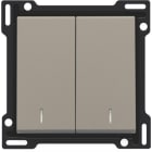 Niko - SET DE FINITION INTERRUPTEUR DOUBLE ALLUM./VA-ET-VIENT (DOUBLE)