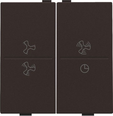 Niko - TOUCHE DBL, SYMBOLE VENTILATION, PR INTERRUPTEUR/BOUTON SANS FIL