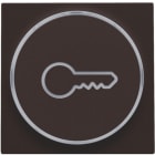 Niko - FINITION AVEC SYMBOLE CLÉ POUR BOUTON-POUSSOIR 6A AVEC CULOT E10