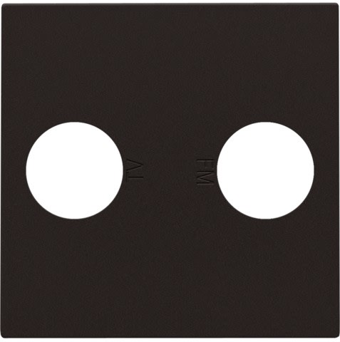 Niko - SET DE FINITION AVEC 2 CONNEXIONS COAXIALES SIMPLES POUR TV/FM