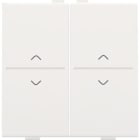 Niko - TOUCHE DBL FLÈCHES PR INTERRUPTEUR/BOUTON SANS FIL À 4 CONTACTS