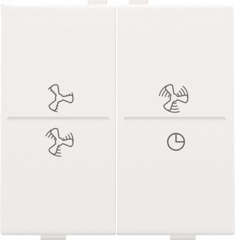 Niko - TOUCHE DBL, SYMBOLE VENTILATION, PR INTERRUPTEUR/BOUTON SANS FIL