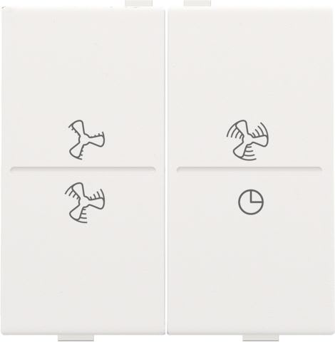 Niko - TOUCHE DBL, SYMBOLE VENTILATION, PR INTERRUPTEUR/BOUTON SANS FIL