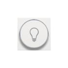 Niko - FINITION AVEC SYMBOLE LAMPE PR BOUTON-POUSSOIR 6A AVEC CULOT E10