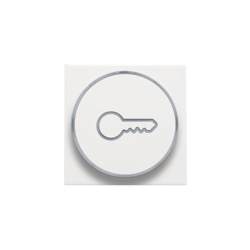 Niko - FINITION AVEC SYMBOLE CLÉ POUR BOUTON-POUSSOIR 6A AVEC CULOT E10