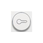 Niko - FINITION AVEC SYMBOLE CLÉ POUR BOUTON-POUSSOIR 6A AVEC CULOT E10