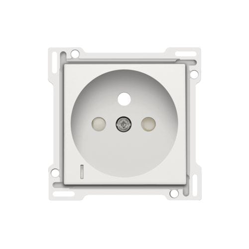 Niko - SET DE FINITION PRISE AVC INDICAT. TENSION, BROCHE TERRE, 28,5MM