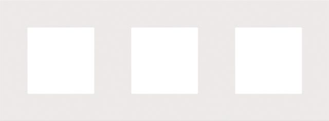 Niko - PLAQUE DE RECOUVREMENT TRIPLE AVEC 71MM D'ENTRAXE