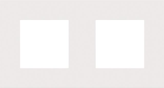 Niko - PLAQUE DE RECOUVREMENT DOUBLE AVEC 71MM D'ENTRAXE