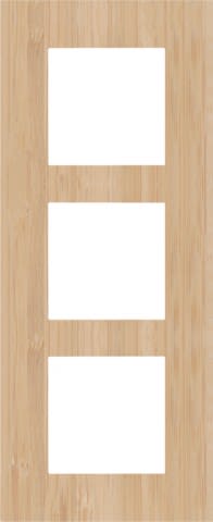 Niko - PLAQUE DE RECOUVREMENT TRIPLE, 60MM D'ENTRAXE, VERTICALE