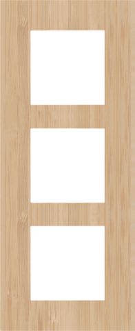 Niko - PLAQUE DE RECOUVREMENT TRIPLE, 60MM D'ENTRAXE, VERTICALE