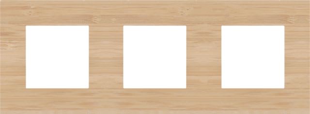 Niko - PLAQUE DE RECOUVREMENT TRIPLE AVEC 71MM D'ENTRAXE