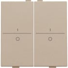 Niko - TOUCHE DOUBLE I/0 POUR INTERRUPTEUR/BOUTON SANS FIL À 4 CONTACTS
