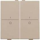 Niko - TOUCHE DOUBLE I/0 POUR INTERRUPTEUR/BOUTON SANS FIL À 4 CONTACTS