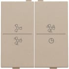 Niko - TOUCHE DBL, SYMBOLE VENTILATION, PR INTERRUPTEUR/BOUTON SANS FIL