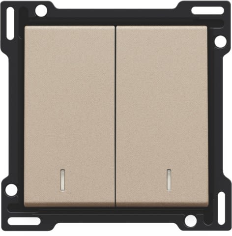 Niko - SET DE FINITION INTERRUPTEUR DOUBLE ALLUM./VA-ET-VIENT (DOUBLE)