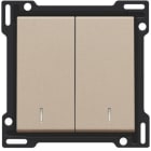 Niko - SET DE FINITION INTERRUPTEUR DOUBLE ALLUM./VA-ET-VIENT (DOUBLE)