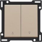 Niko - SET DE FINITION BOUTON-POUSSOIR DOUBLE POUR VOLETS