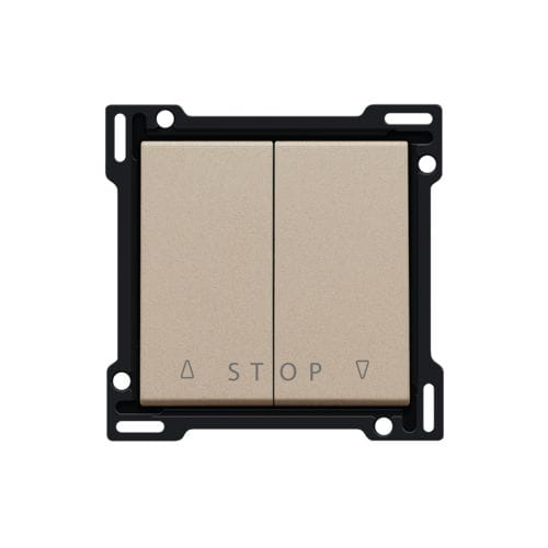 Niko - SET DE FINITION BOUTON-POUSSOIR DOUBLE VOLETS ÉLECTRONIQUE