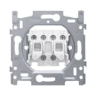 Niko - SOCLE BOUTON-POUSSOIR DOUBLE 10A, NO/NF, BORNES À VIS
