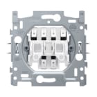 Niko - SOCLE BOUTON-POUSSOIR DOUBLE 10A, NO/NF, CONNEXION RAPIDE