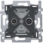 Niko - SOCLE 2 CONNEXIONS COAXIALES SIMPLES POUR TV/FM, VIS