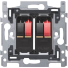 Niko - SOCLE PRISE POUR HAUT-PARLEUR DOUBLE, FIXATION PAR VIS