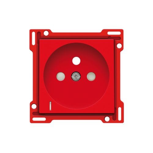 Niko - SET DE FINITION PRISE AVC INDICAT. TENSION, BROCHE TERRE, 28,5MM