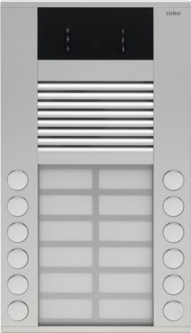 Niko - POSTE EXTÉRIEUR EN SAILLIE, 20MM, 12 SONNETTES ET CAMÉRA COULEUR