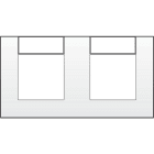 Niko - PLAQUE DOUBLE AVEC 71MM D'ENTRAXE PR GOULOTTES D'INSTALLATION