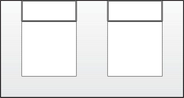 Niko - PLAQUE DOUBLE AVEC 71MM D'ENTRAXE PR GOULOTTES D'INSTALLATION