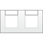 Niko - PLAQUE DOUBLE AVEC 71MM D'ENTRAXE PR GOULOTTES D'INSTALLATION