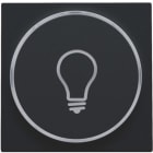 Niko - FINITION AVEC SYMBOLE LAMPE PR BOUTON-POUSSOIR 6A AVEC CULOT E10