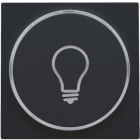 Niko - FINITION AVEC SYMBOLE LAMPE PR BOUTON-POUSSOIR 6A AVEC CULOT E10