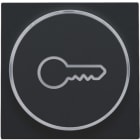 Niko - FINITION AVEC SYMBOLE CLÉ POUR BOUTON-POUSSOIR 6A AVEC CULOT E10