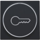 Niko - FINITION AVEC SYMBOLE CLÉ POUR BOUTON-POUSSOIR 6A AVEC CULOT E10