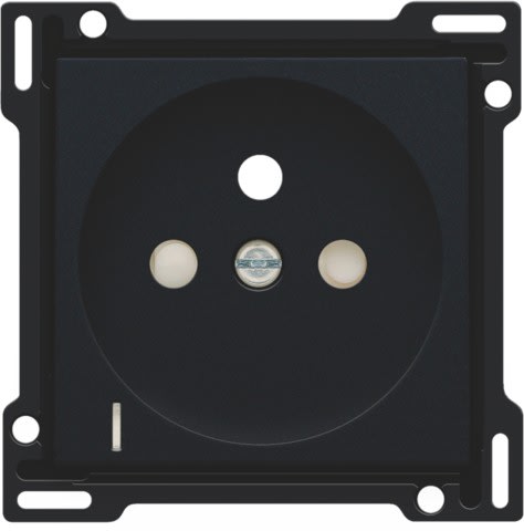 Niko - SET DE FINITION PRISE AVC INDICAT. TENSION, BROCHE TERRE, 28,5MM