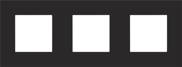 Niko - PLAQUE DE RECOUVREMENT TRIPLE AVEC 71MM D'ENTRAXE