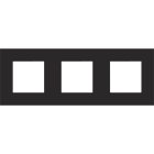 Niko - PLAQUE DE RECOUVREMENT TRIPLE AVEC 71MM D'ENTRAXE