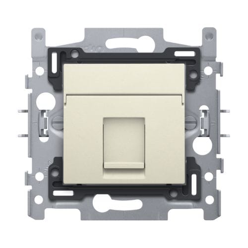 Niko - 1 CONNEXION RJ45 STP CAT. 5E + FINITION, PLAT, 60X71, GRIFFES