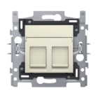 Niko - 2 CONNEXIONS RJ45 STP CAT. 5E + FINITION, PLAT, 60X71, GRIFFES