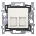 Niko - 2 CONNEXIONS RJ11 UTP, PLAT, SOCLE ET SET DE FINITION