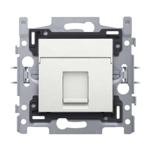 Niko - 1 CONNEXION RJ45 STP CAT. 5E + FINITION, PLAT, 60X71, GRIFFES