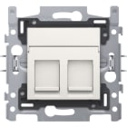 Niko - 2 CONNEXIONS RJ45 STP CAT. 5E + FINITION, PLAT, 60X71, GRIFFES