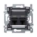 Niko - 2 CONNEXIONS RJ45 UTP CAT. 6, OBLIQUE, 60X71, VIS
