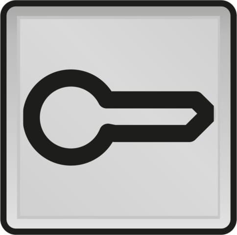 Niko - SYMBOLE CLÉ PR INTERRUPTEURS TÉMOINS/BOUTONS-POUSSOIRS ÉTANCHES
