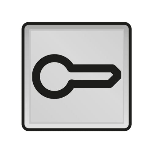 Niko - SYMBOLE CLÉ PR INTERRUPTEURS TÉMOINS/BOUTONS-POUSSOIRS ÉTANCHES