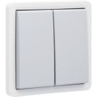 Niko - BOUTON-POUSS. DOUBLE NON ÉCLAIRABLE ÉTANCHE 10A, NO/NC, VIS