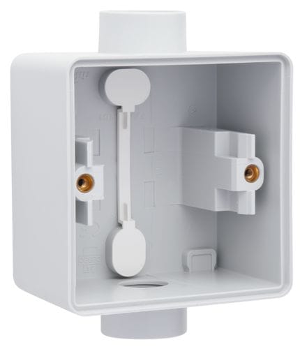 Niko - BOÎTE EN SAILLIE SIMPLE ÉTANCHE POUR 1 FONCTION, 2 ENTRÉES M20