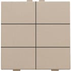 Niko - BOUTON-POUSSOIR SEXTUPLE POUR NIKO HOME CONTROL